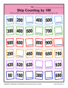 Math Skip Counting by 100 Worksheet