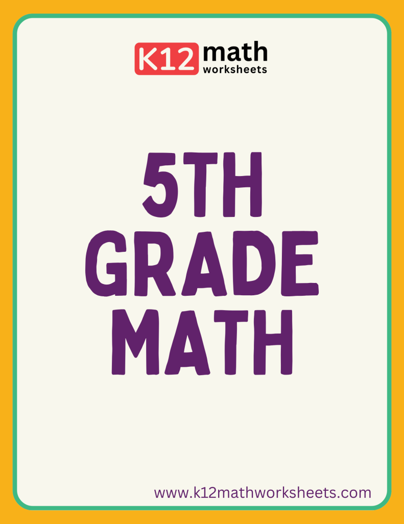 5th grade math worksheets